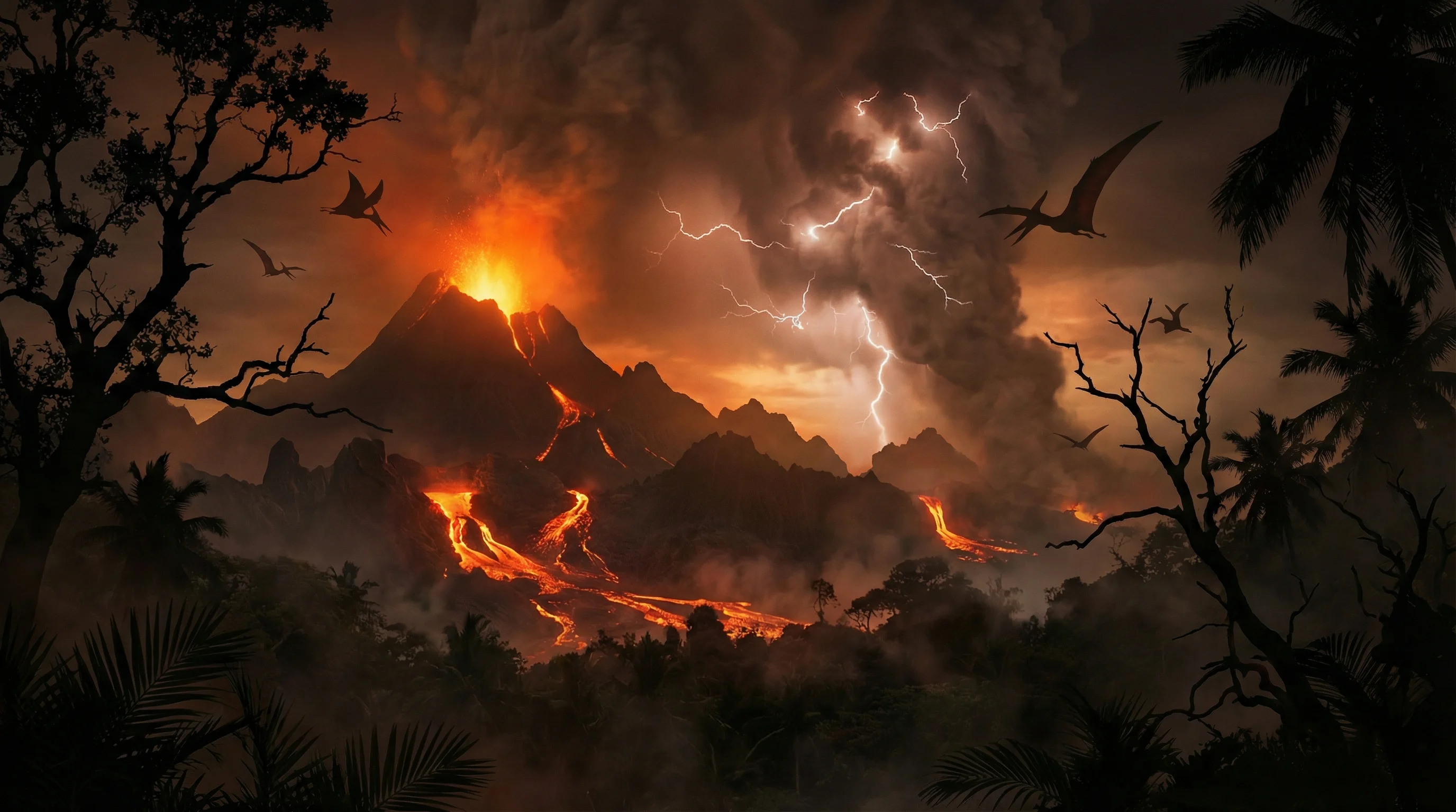 侏罗纪火山岛上的活火山，预示着 91棋牌 的火山赌注挑战